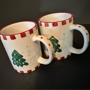 Merry Surprise by Ganz, Charming set of mugs with sunken snowmen